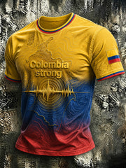 Men's Colombia Strong Printed T-shirt gracestitchs