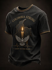 Men's Colombia Strong Short Sleeves T-shirt gracestitchs
