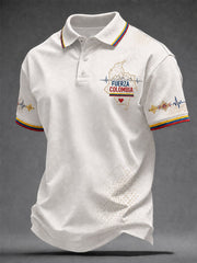 Men's Fuerza Colombia Print Casual T-Shirt gracestitchs