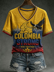 Women's Colombia Strong Short-sleeved T-shirt gracestitchs
