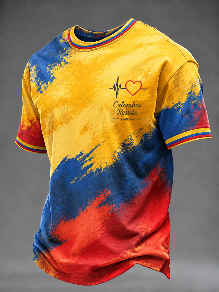 Men's Colombia Resiste Printed T-shirt gracestitchs