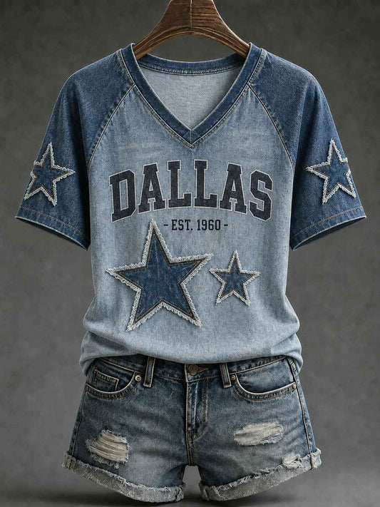 Women's Game Day Football Casual T-Shirt