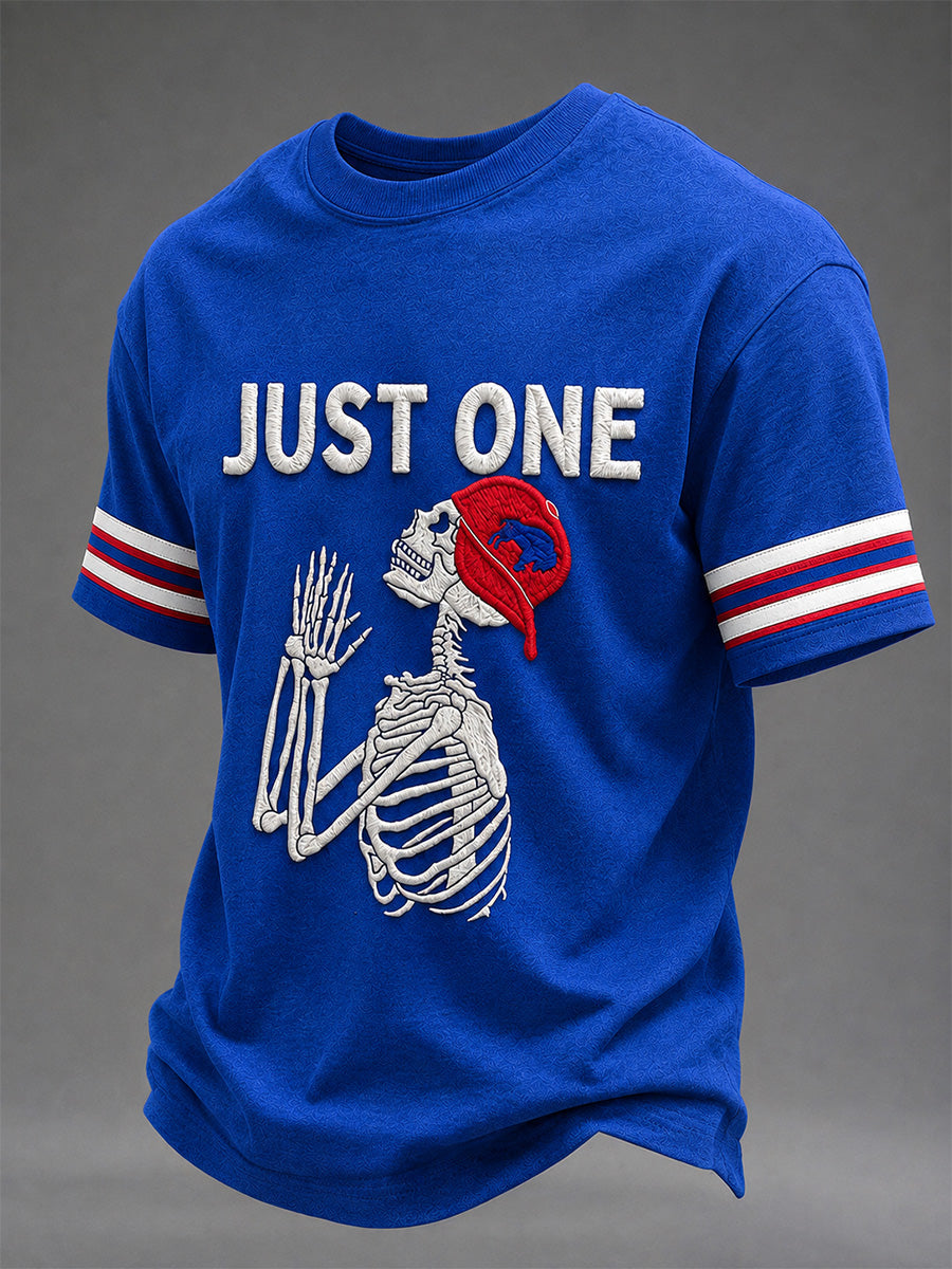 Men's Football Lover Buffalo Print Casual Tee gracestitchs