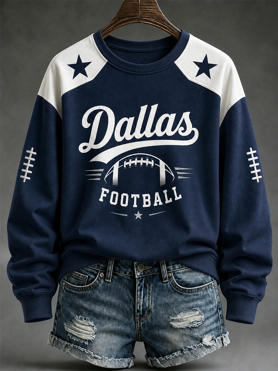 Women's Football Gameday Gift For Football Fans Casual Sweatshirt gracestitchs