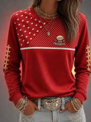 Women's Football Gameday Gift For Football Fans Casual Sweatshirt gracestitchs
