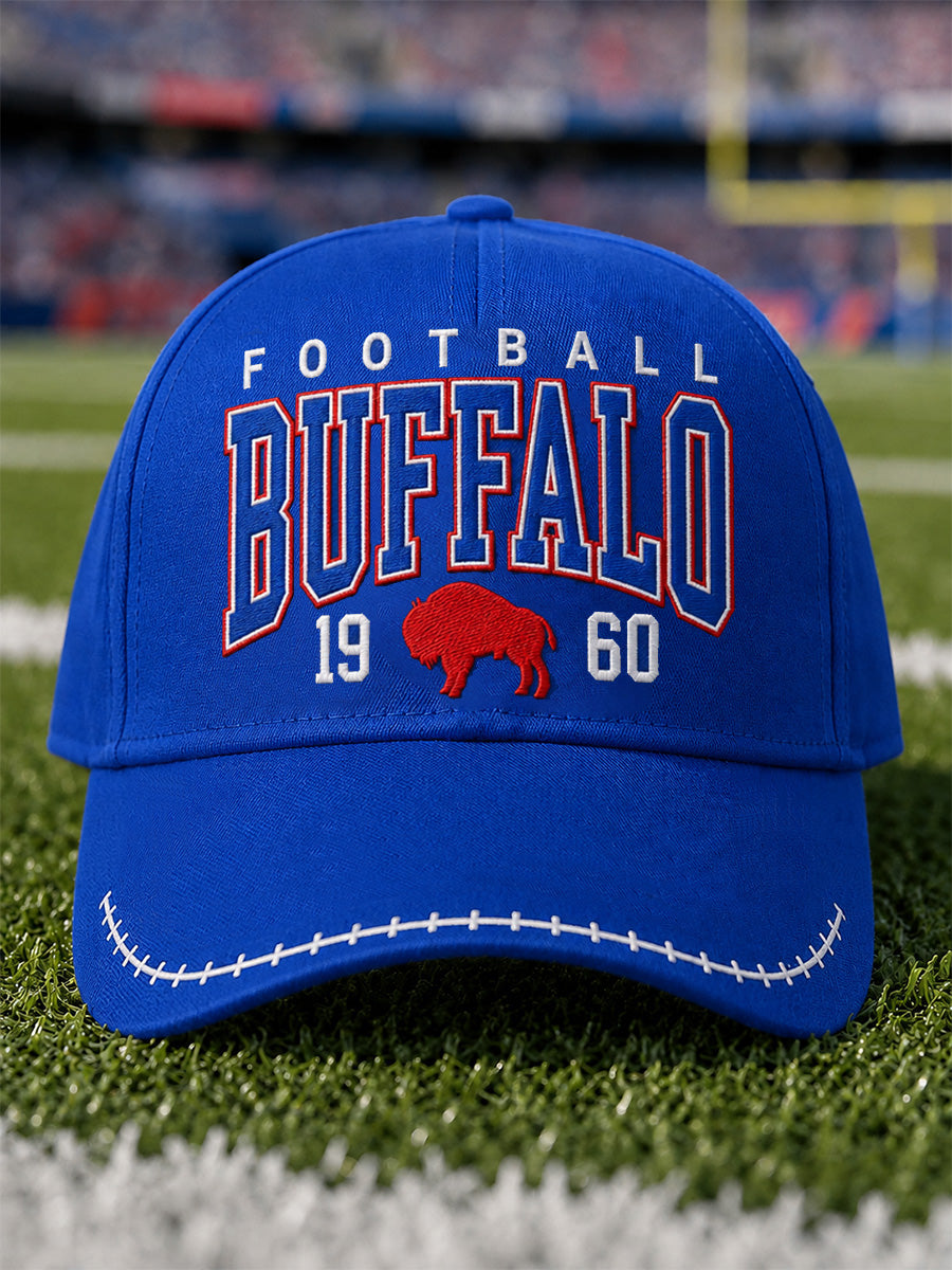 Unisex Football Lover Buffalo Print Hat gracestitchs
