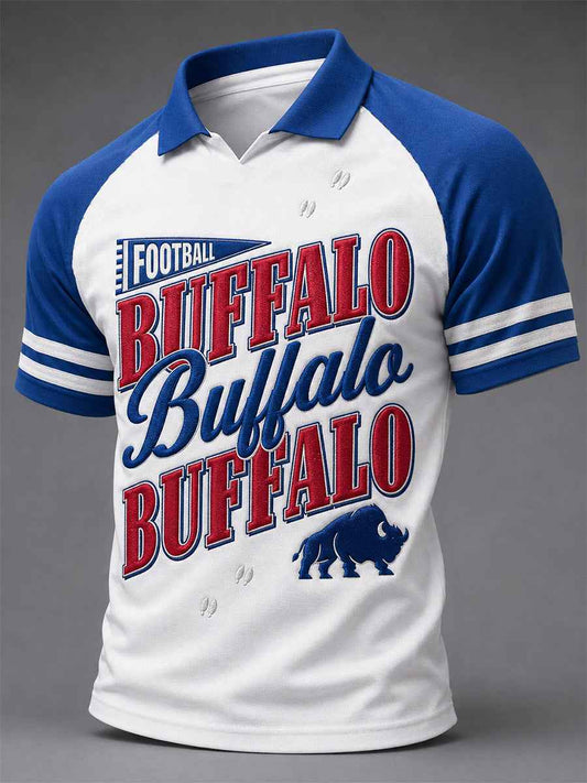 Men's Football Lover Buffalo Print Tee