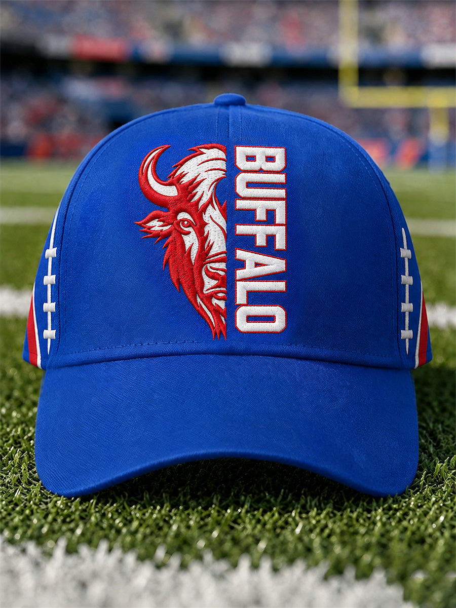 Unisex Football Lover Buffalo Print Hat gracestitchs