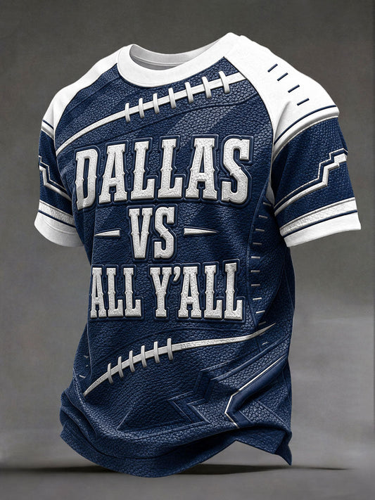 Men's "Dallas vs all y'all" T-shirts gracestitchs