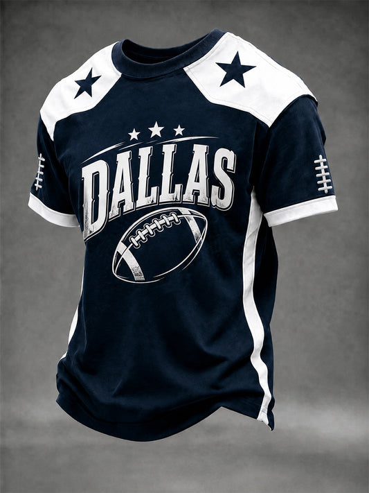 Men's Football Gameday Gift For Football Fans Casual Tee gracestitchs