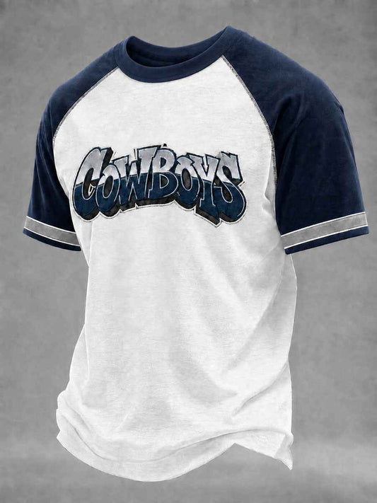 Men's Game Day Football Print Casual T-Shirt