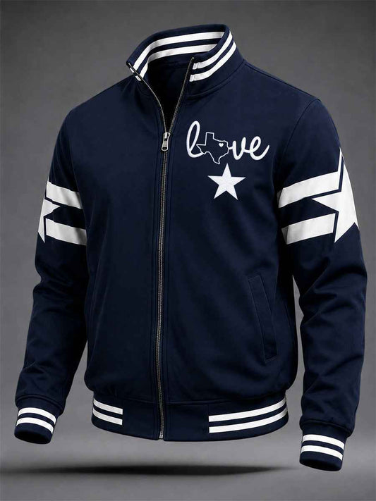 Men's Football Gameday Gift For Football Fans Casual Jacket