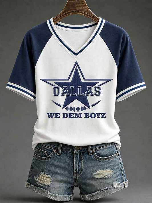 Women's Game Day Football Printed Casual T-Shirt