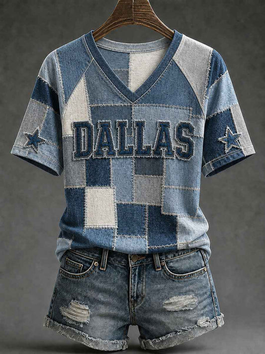 Women's Game Day Football Printed Casual T-Shirt