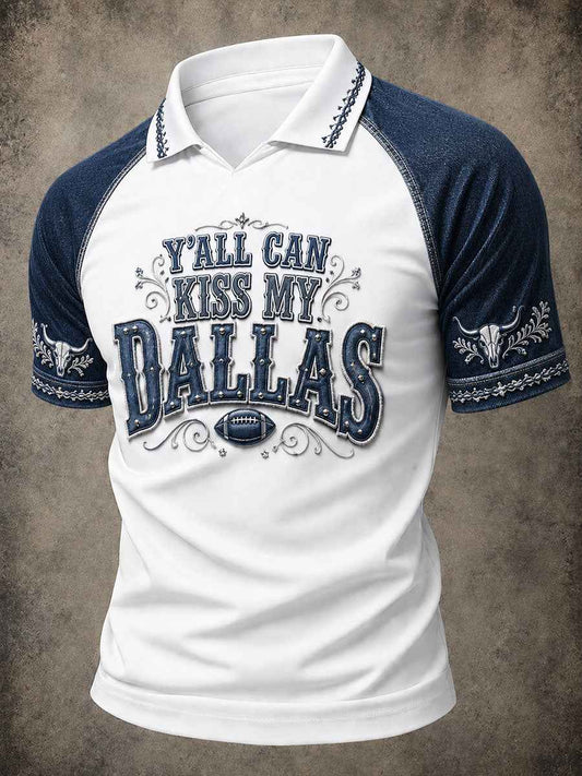 Men's Game Day Football Print Casual T-Shirt