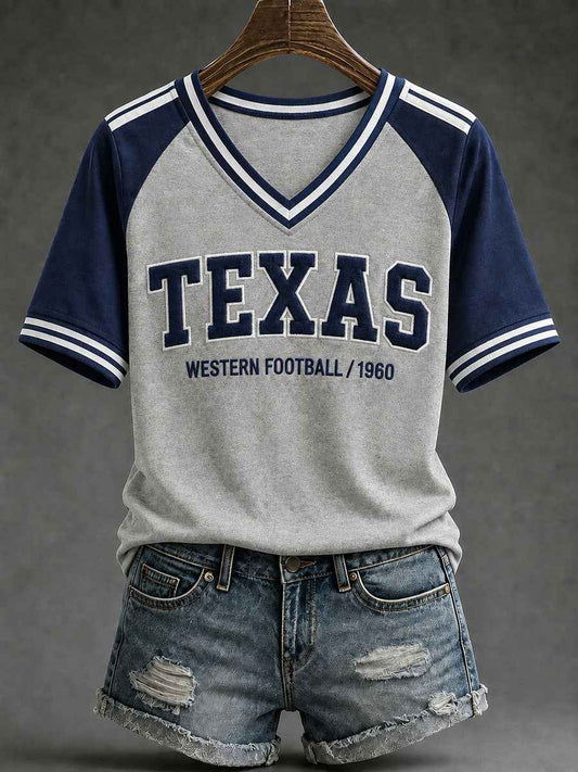 Women's Game Day Football Printed Casual T-Shirt