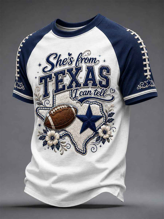 Men's Football Gameday Gift For Football Fans Casual Tee