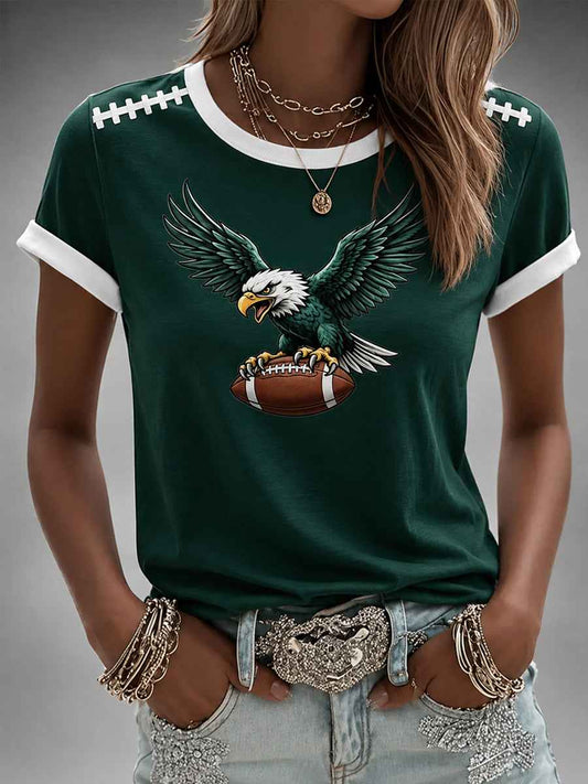 Women's Football Gameday Gift For Football Fans Casual Tee