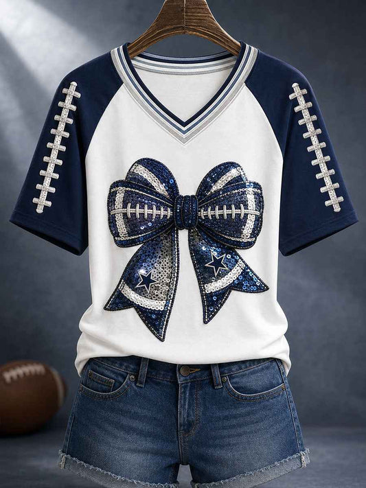 Women's Rugby Fan V-Neck T-Shirts