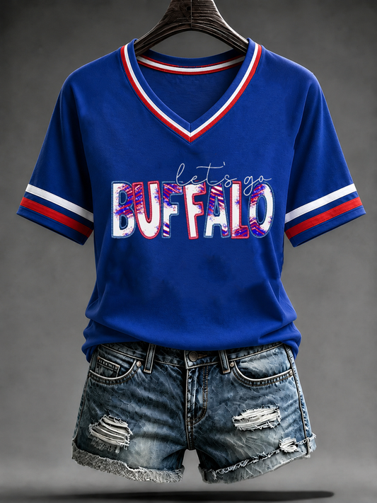 Women's Football Fans Gameday short-sleeved T-shirt gracestitchs