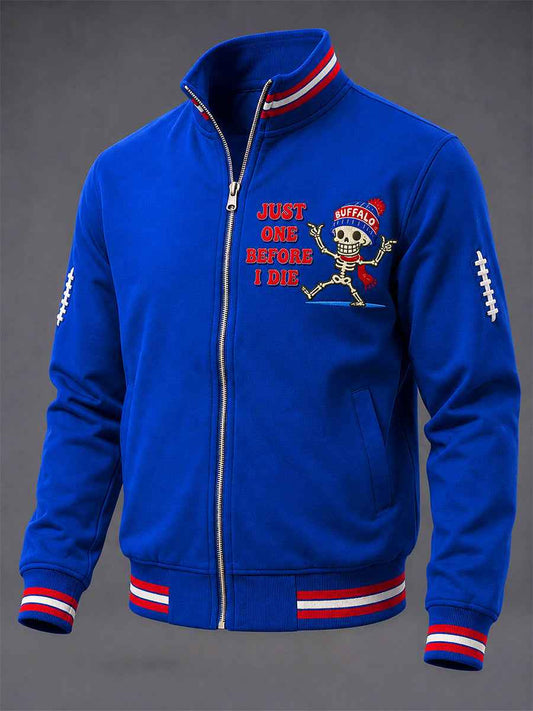 Men's Football Lover Buffalo Print Casual Jacket