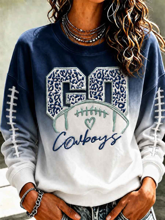 Women's Football Gameday Gift For Football Fans Casual Sweatshirt
