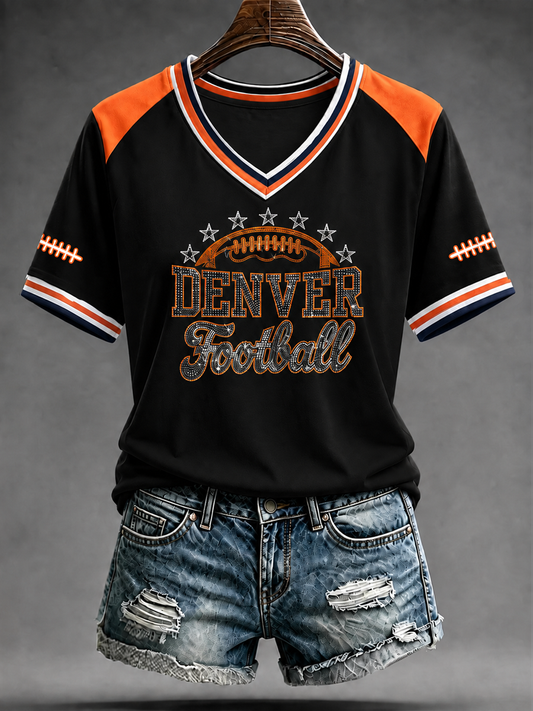 Women's Football Fans Gameday short-sleeved T-shirt gracestitchs