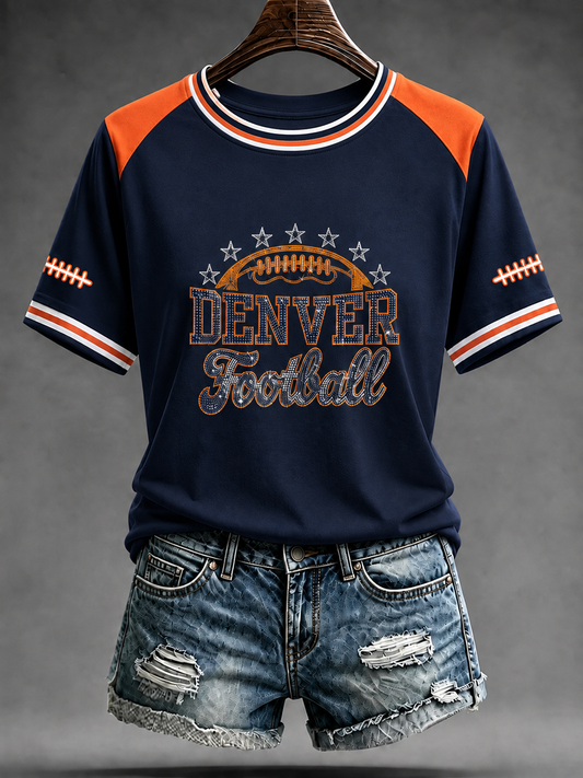 Women's Football Fans Gameday short-sleeved T-shirt gracestitchs