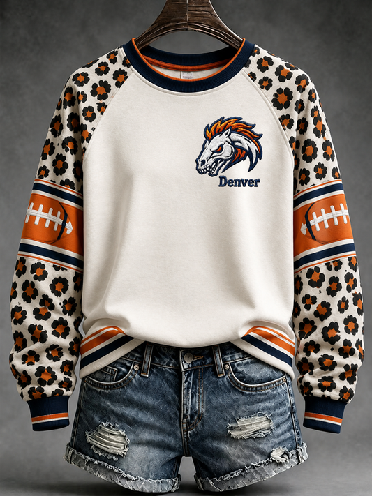 Women's Football Fans Gameday raglan sleeve sweatshirt gracestitchs