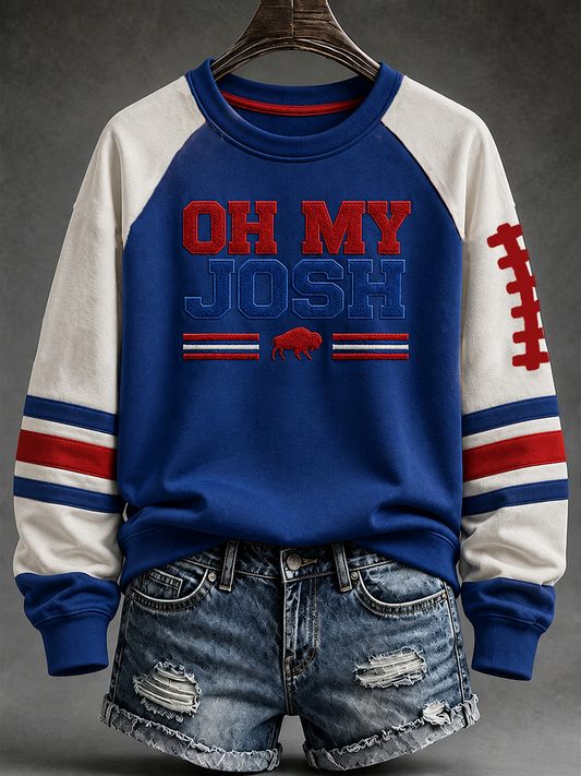 Women's Football Fans Gameday raglan sleeve sweatshirt gracestitchs