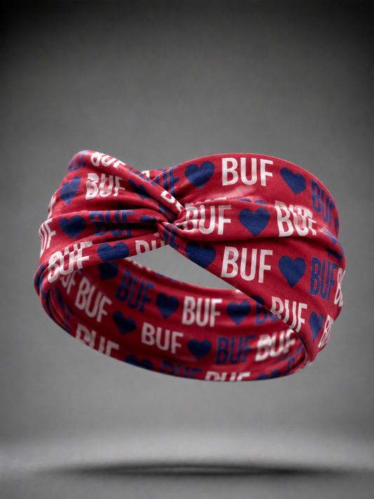 Crisscross-knot headband for rugby fans gracestitchs