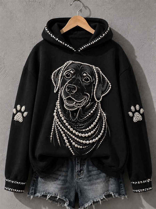 Women's Labrador Retriever Print Dog Lovers Casual Hoodie