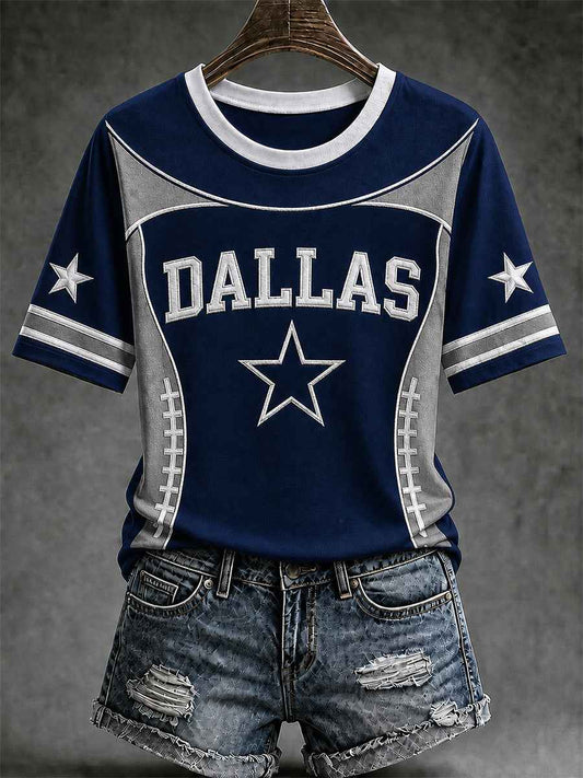 Women's Football Gameday Gift For Football Fans Casual Tee