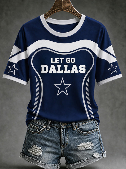 Women's Football Gameday Gift For Football Fans Casual Tee gracestitchs
