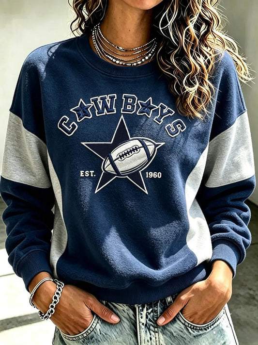Women's Football Gameday Gift For Football Fans Casual Sweatshirt gracestitchs