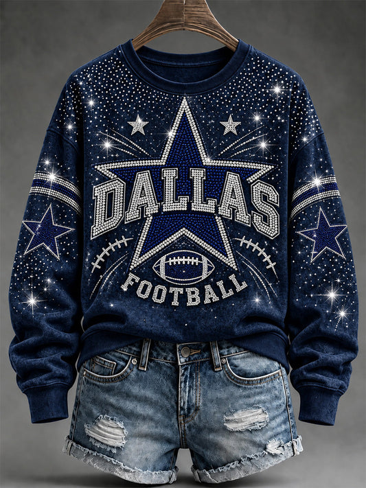Women's Football Gameday Gift For Football Fans Casual Sweatshirt gracestitchs