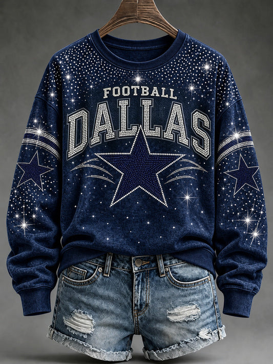 Women's Football Gameday Gift For Football Fans Casual Sweatshirt gracestitchs