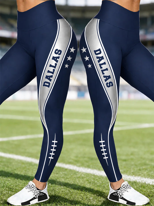 Women's Football Gameday Gift For Football Fans Casual Leggings gracestitchs