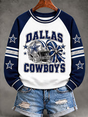 Women's Cowboys Game Day Raglan SleeveSweatshirt gracestitchs