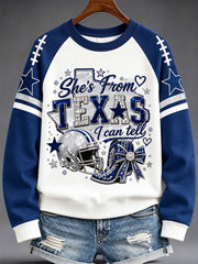 Women's Football Gameday Gift For Football Fans Casual Sweatshirt gracestitchs