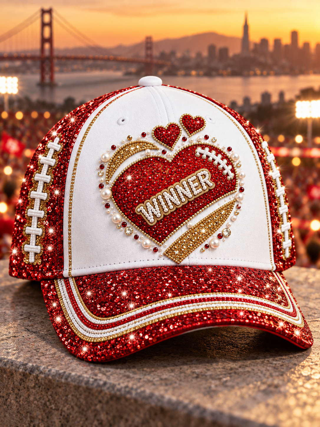Unisex  Football Gameday Gift For Football Fans round neck Hat gracestitchs