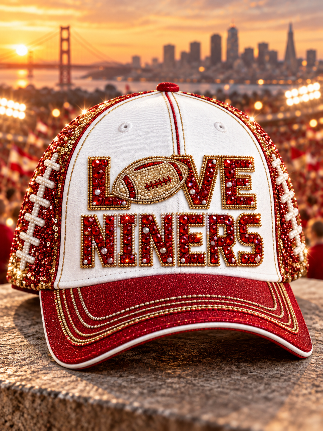 Unisex  Football Gameday Gift For Football Fans round neck Hat gracestitchs