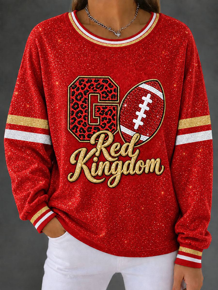 Women's Red Kingdom Regular Sweatshirt gracestitchs