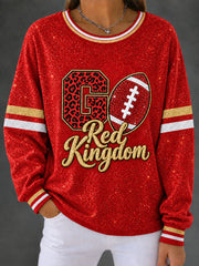 Women's Red Kingdom Regular Sweatshirt gracestitchs