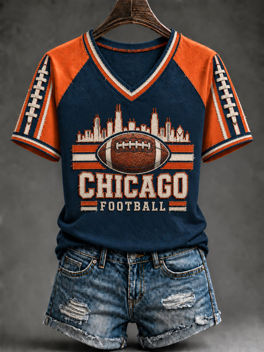 Women's Football Gameday Gift For Football Fans Short Sleeve T-shirt gracestitchs