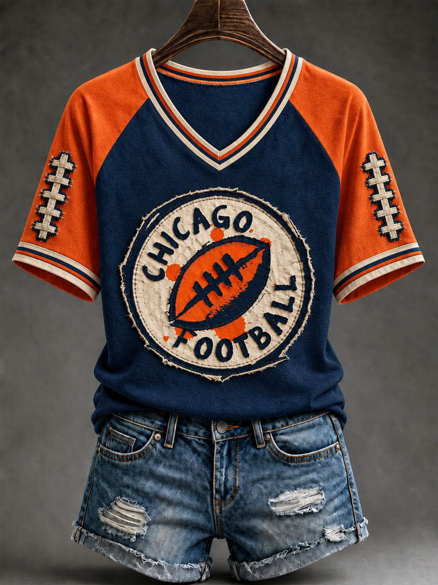 Women's Football Gameday Gift For Football Fans Short Sleeve T-shirt gracestitchs