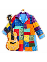 Colorful jacket and country music-style guitar hanging ornament gracestitchs
