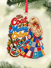 "Coat of Many Colors" country music wall hanging gracestitchs