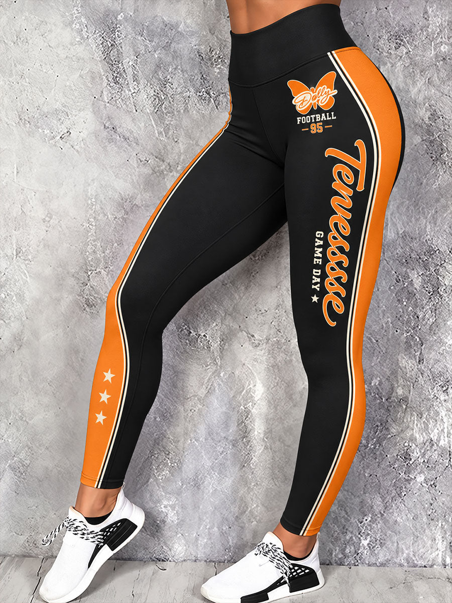 Women's Game Day Football Printed Casual Bottoms gracestitchs