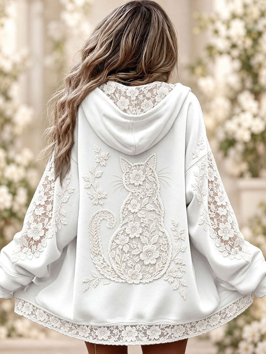 Women's Floral Cat Jackets gracestitchs